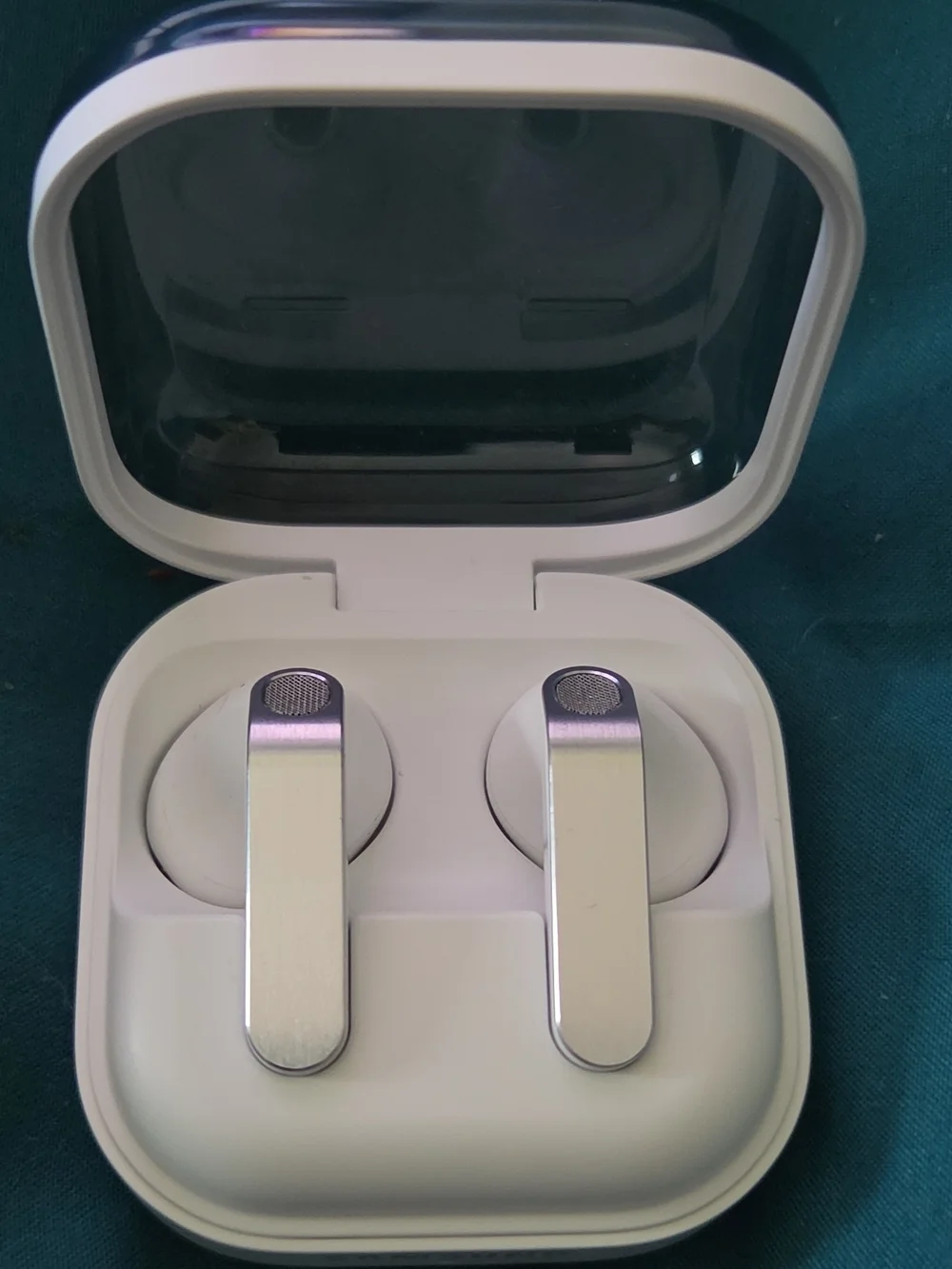 Samsung Silver and Gray True Wireless Earbuds with Charging Case